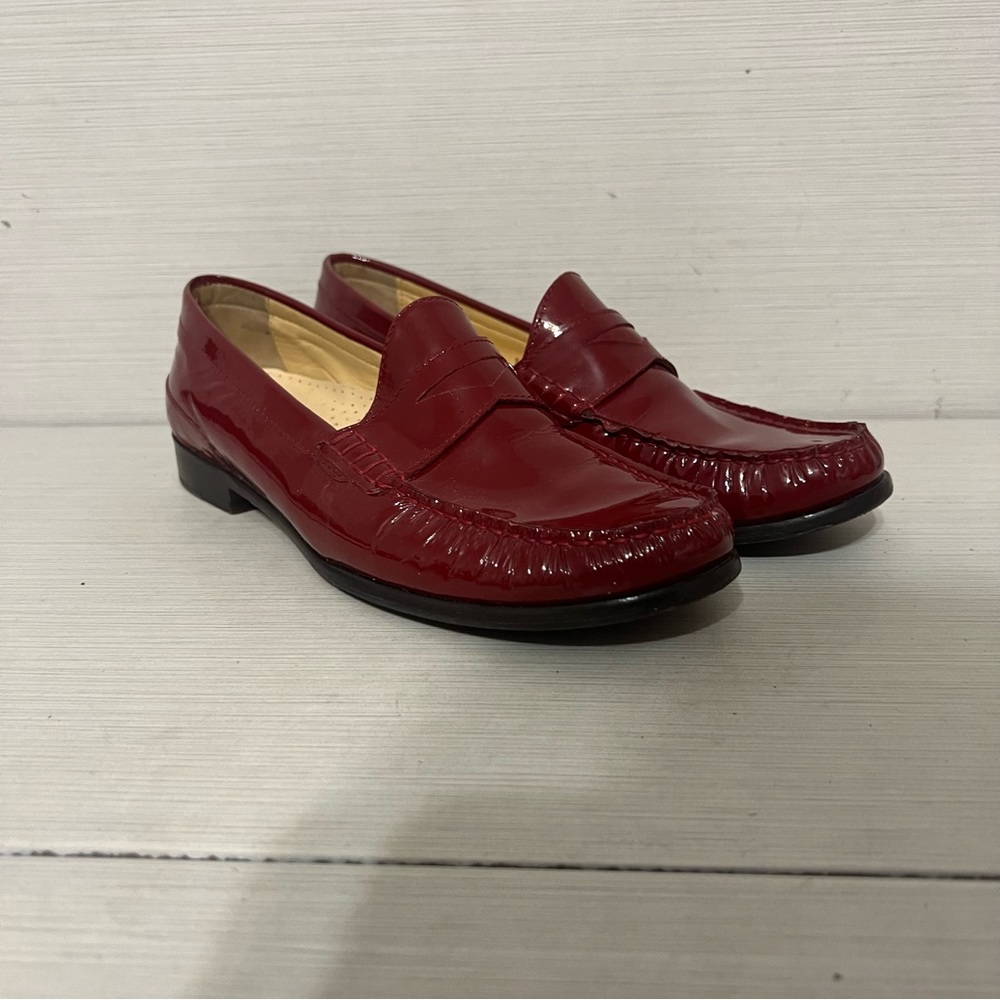 Cole Haan Red Patent Leather Loafer
